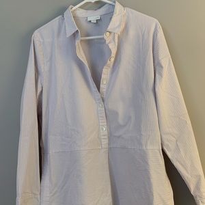 Long sleeve striped tunic